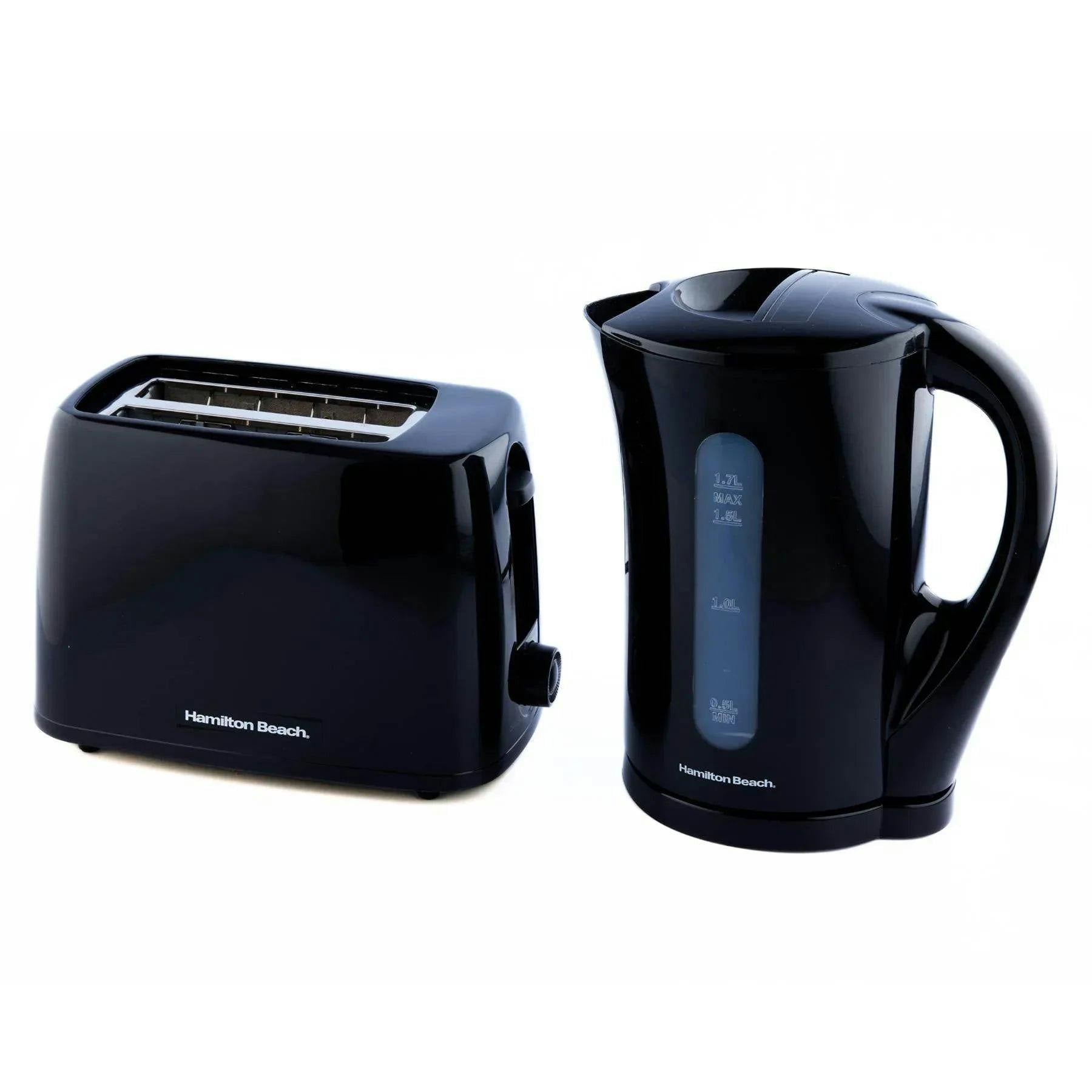 Hamilton Beach Unisex Black Essential Kettle & Toaster Set - Image 2