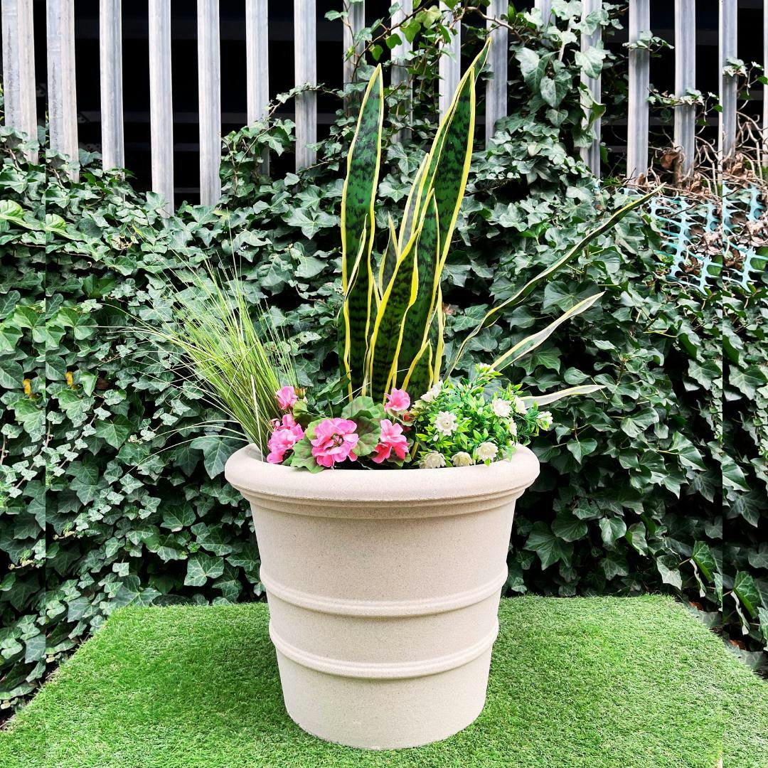 Rackhams Round Sandstone Minimal Classic Pot Vase