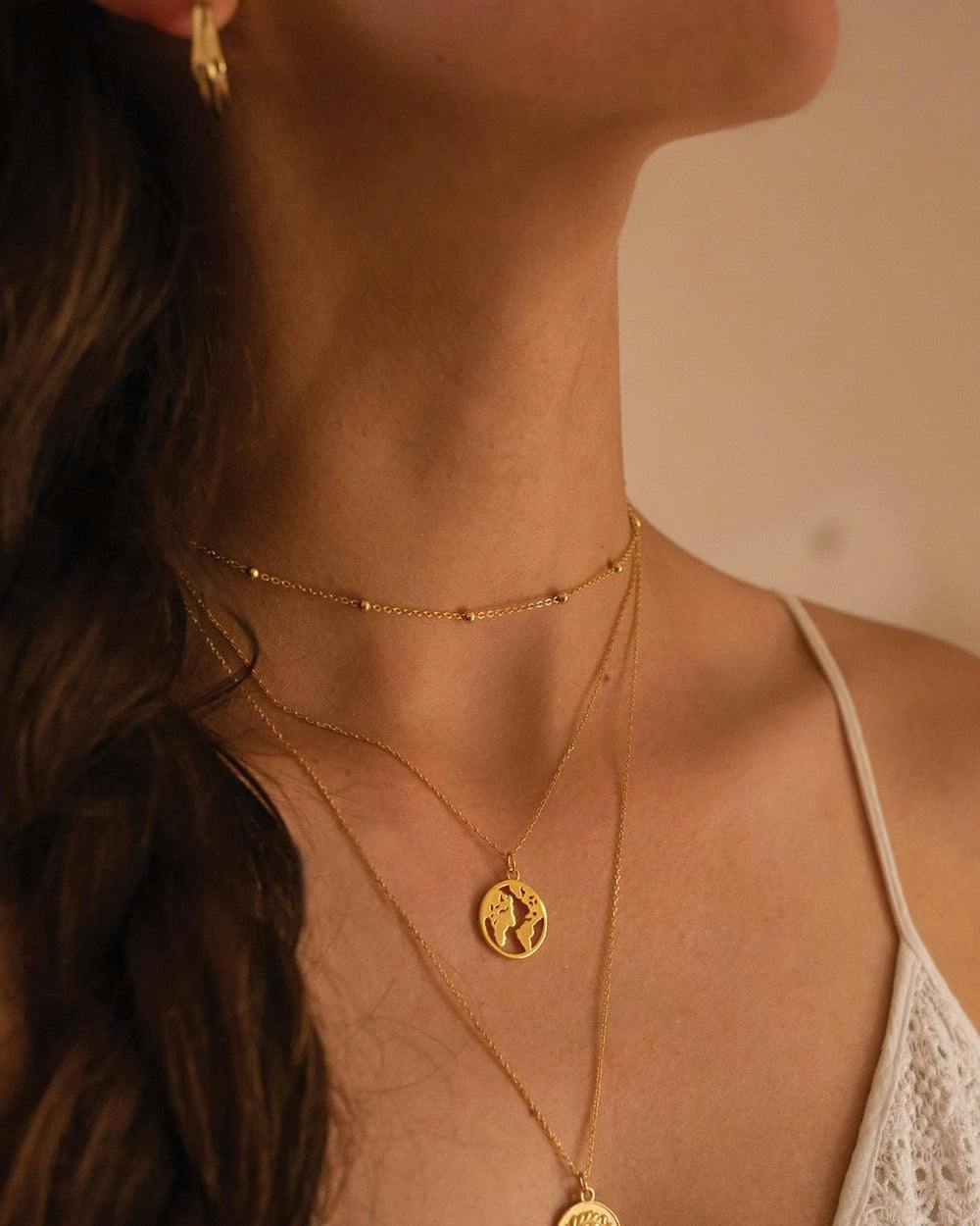 Elk & Bloom Gold Chunky 14K Coin Medallion Necklace - Pendant Only - No Thank You