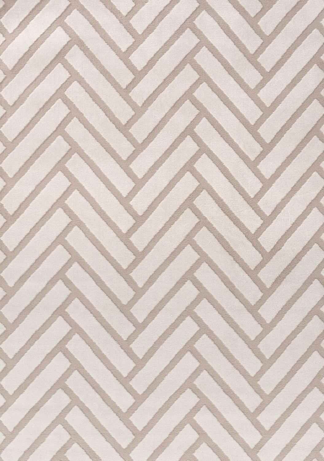 The Rugs Beige Loft Chevron Rug - 200X290 Cm