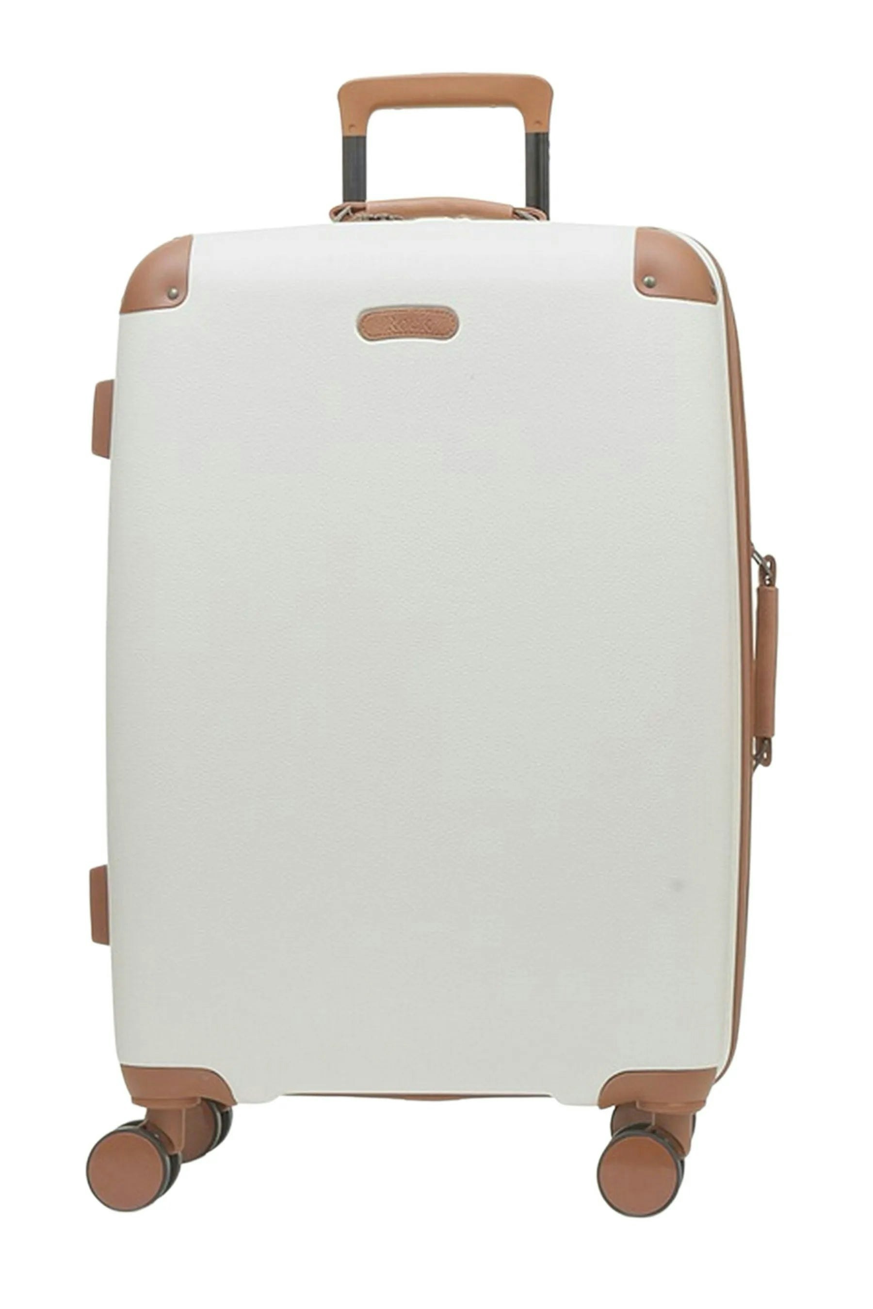 Rock Cream Carnaby - Suitcase Expandable Hard-Shell 4 Spinner Wheels - Medium
