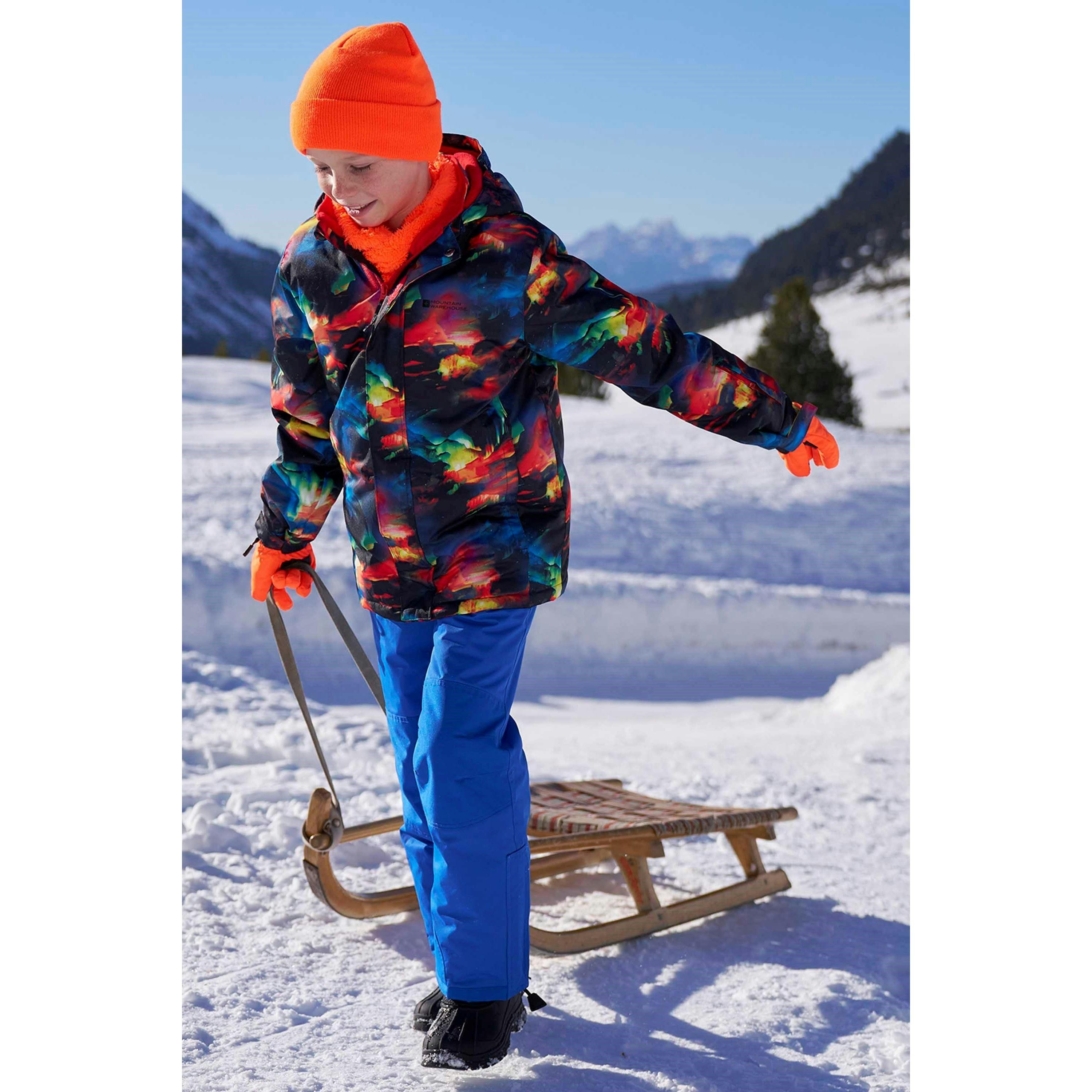 Mountain Warehouse Red Kids Mogal Geometric Ski Jacket - 13 Years - 100% Polyester