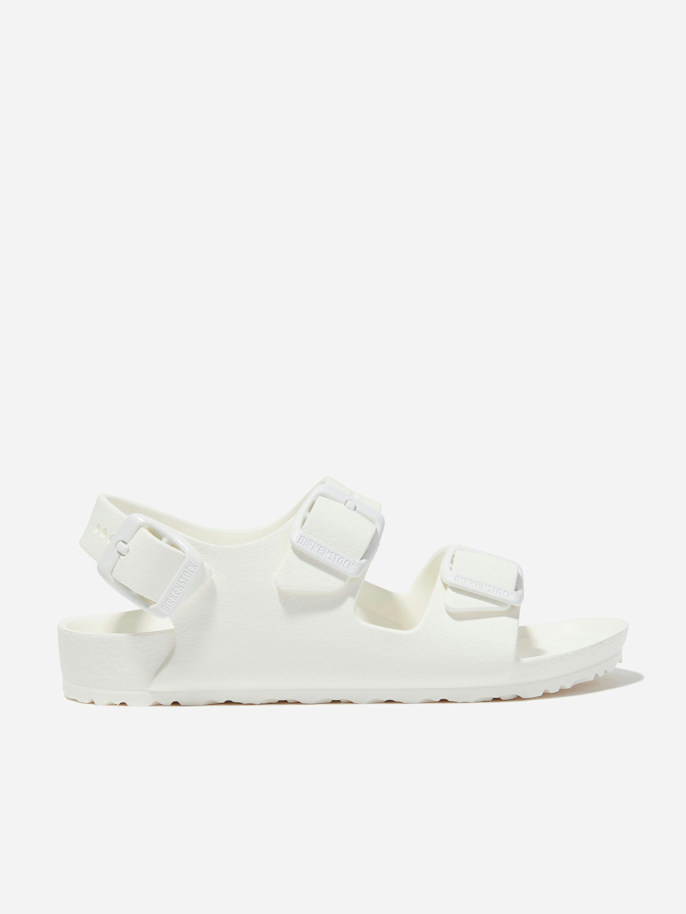Birkenstock White Kids Milano Eva Sandals In - Eu 31 Uk 12.5