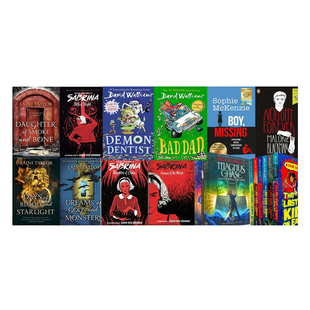 B4p Men's Age 11-16 Book Bundle - Young Teen/Adult Fiction Books Thriller, Fantasy, Adventure