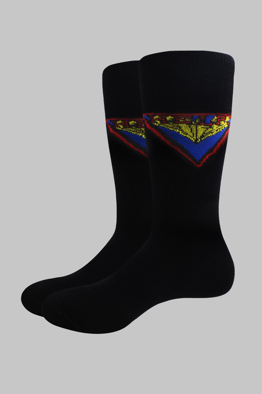 Paradiso Clothing Women's Black The Beatles Help! Comic Book Socks