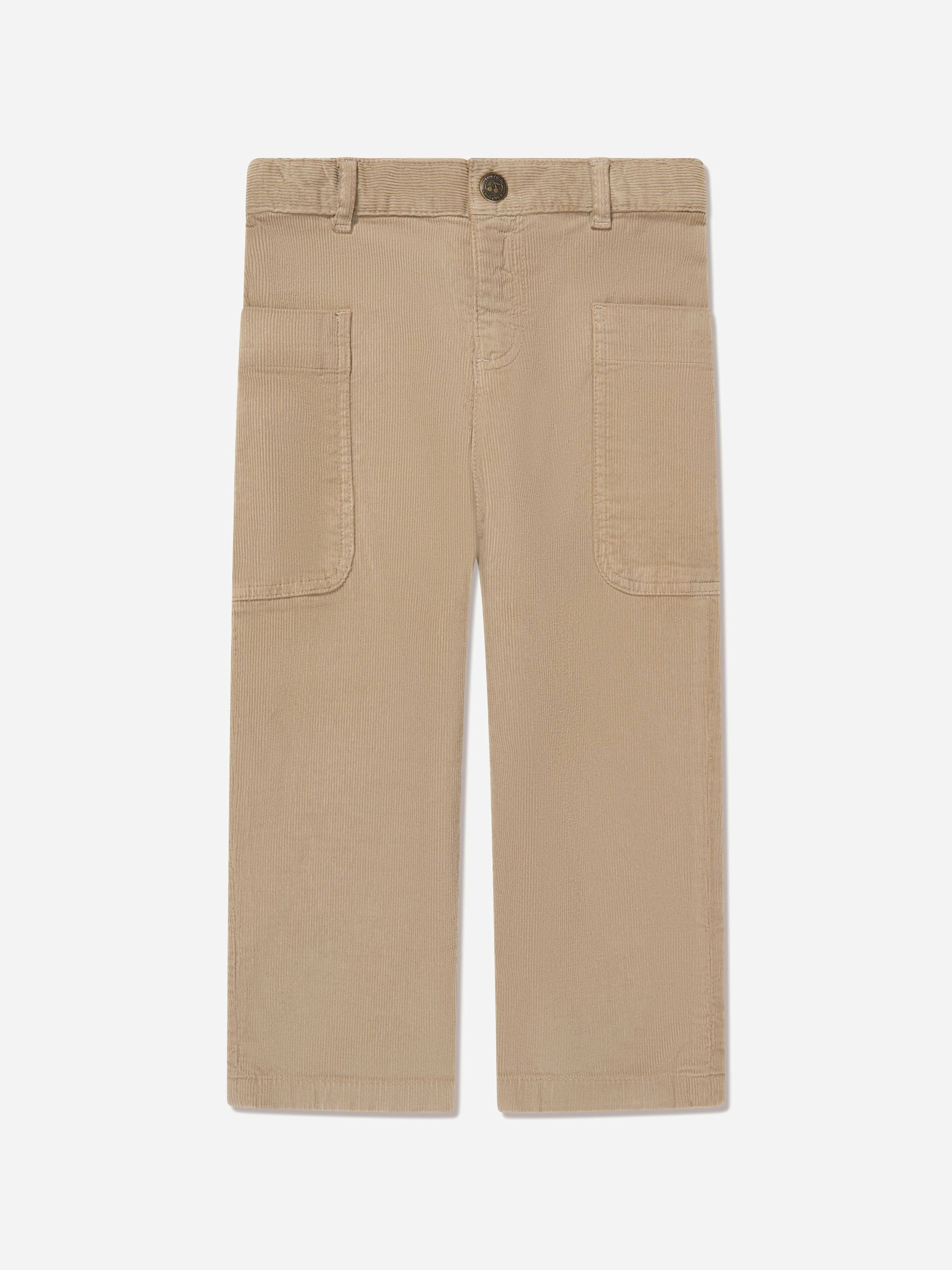 Bonpoint Girls Beige/Brown Looping Trousers In - 8 Yrs