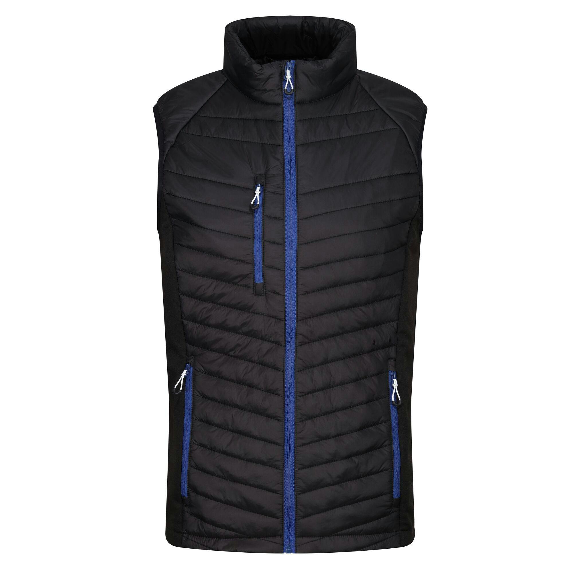 Regatta Men's Black Navigate Quilted Hybrid Gilet - /New Royal - Xxl - /New Royal