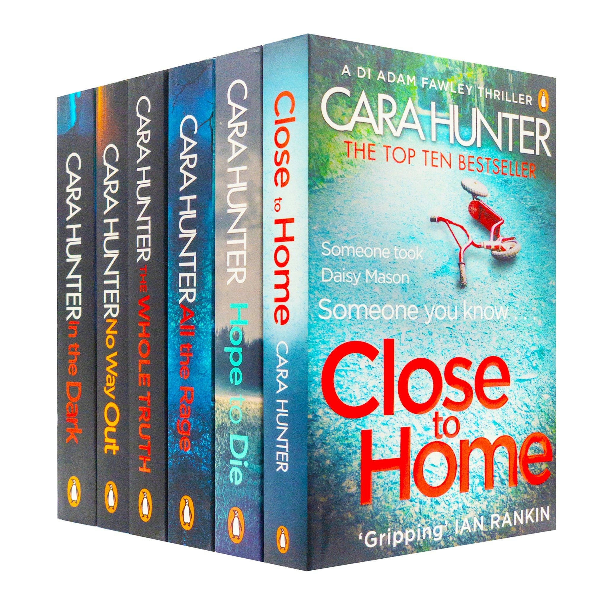 Penguin Dark Di Fawley 6 Books All The Rage, In The Close To Home, No Way Out, The Whole Truth, Hope To Die