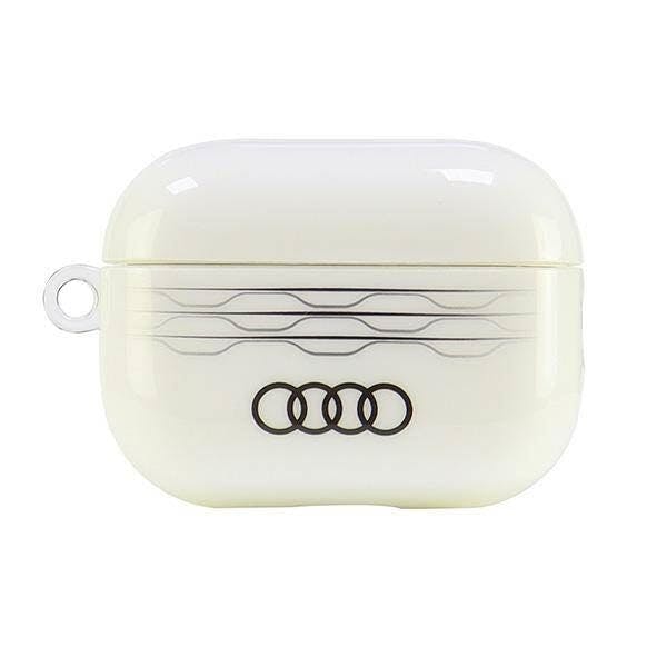 Audi White Iml Geometric Pattern Airpods Pro 2 Cover - Au-Imlapp2-A6/D3-We