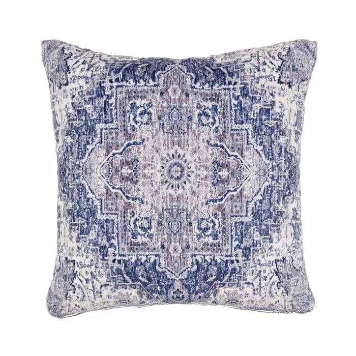 Rackhams Blue Vintage Chenille Cushion – 45X45 Cm