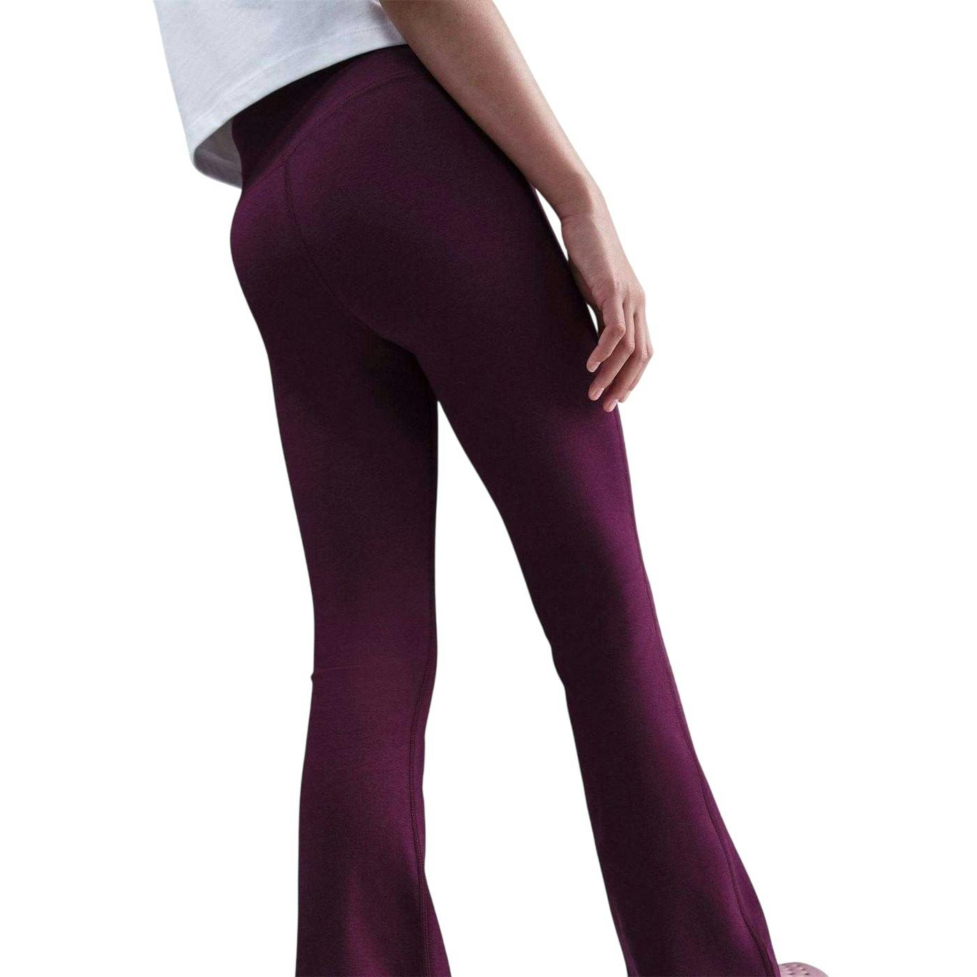 Nike Girls Bordeaux/Red/White Favorites Fla Leggings - / - 13 Years - / - 61% Cotton/33% Polyester/6% Elastane