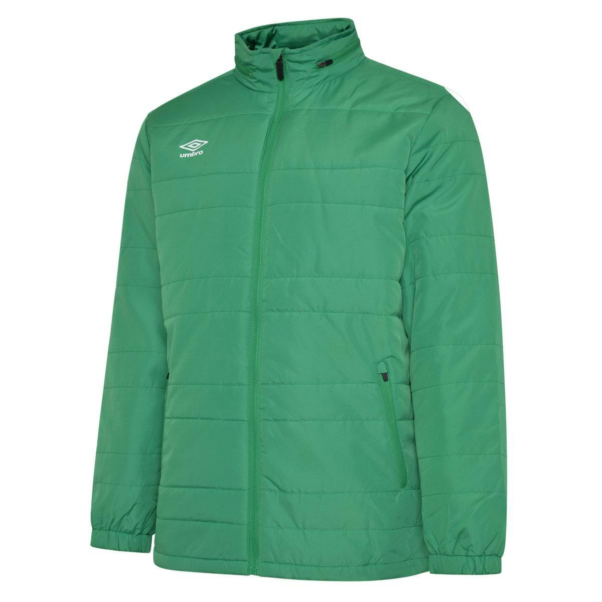 Umbro Men's Club Essential Bench Jacket - Emerald - M - Emerald - 100% Polyester