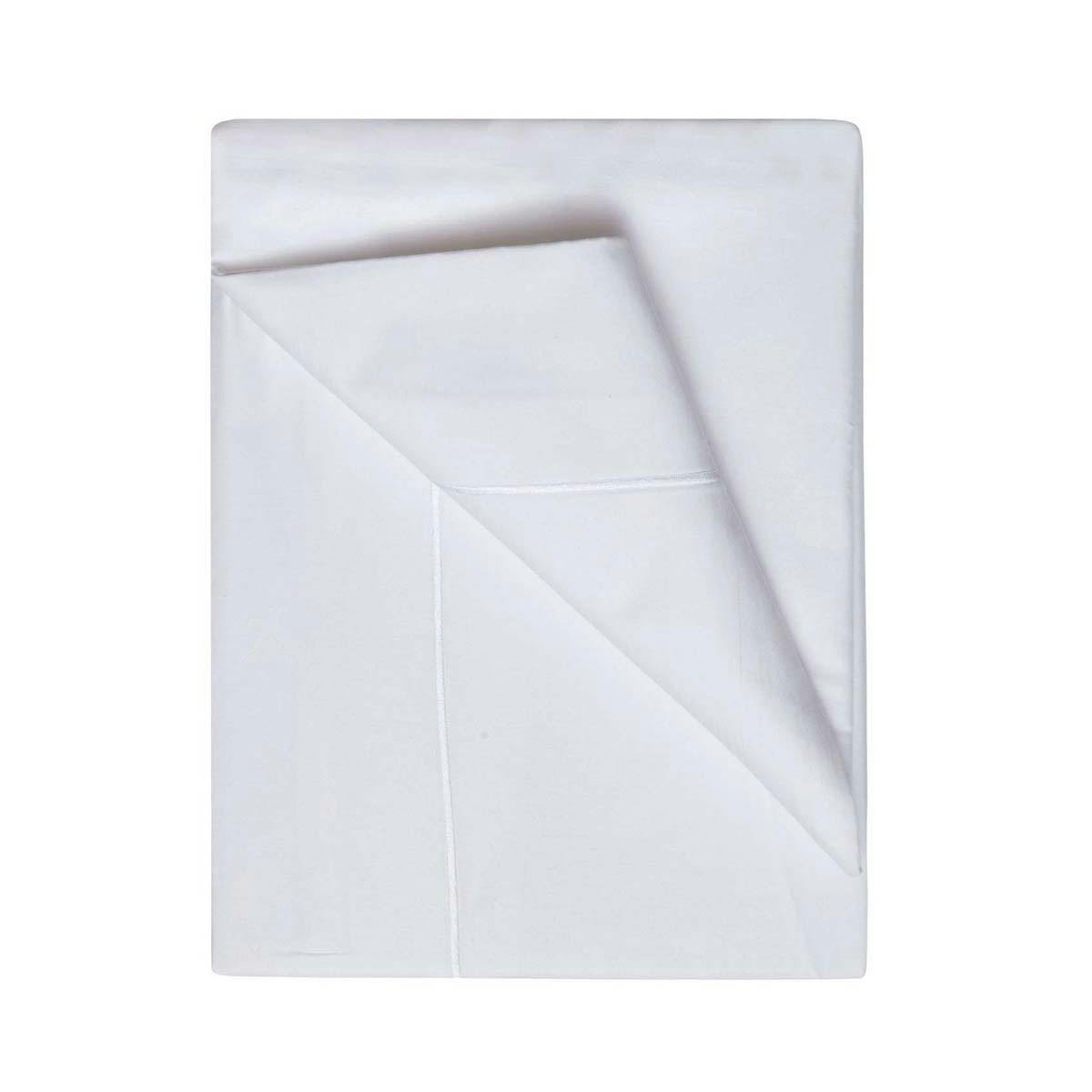 Belledorm White 400 Thread Count Egyptian Cotton Flat Sheet - Superking - 100% Egyptian Cotton