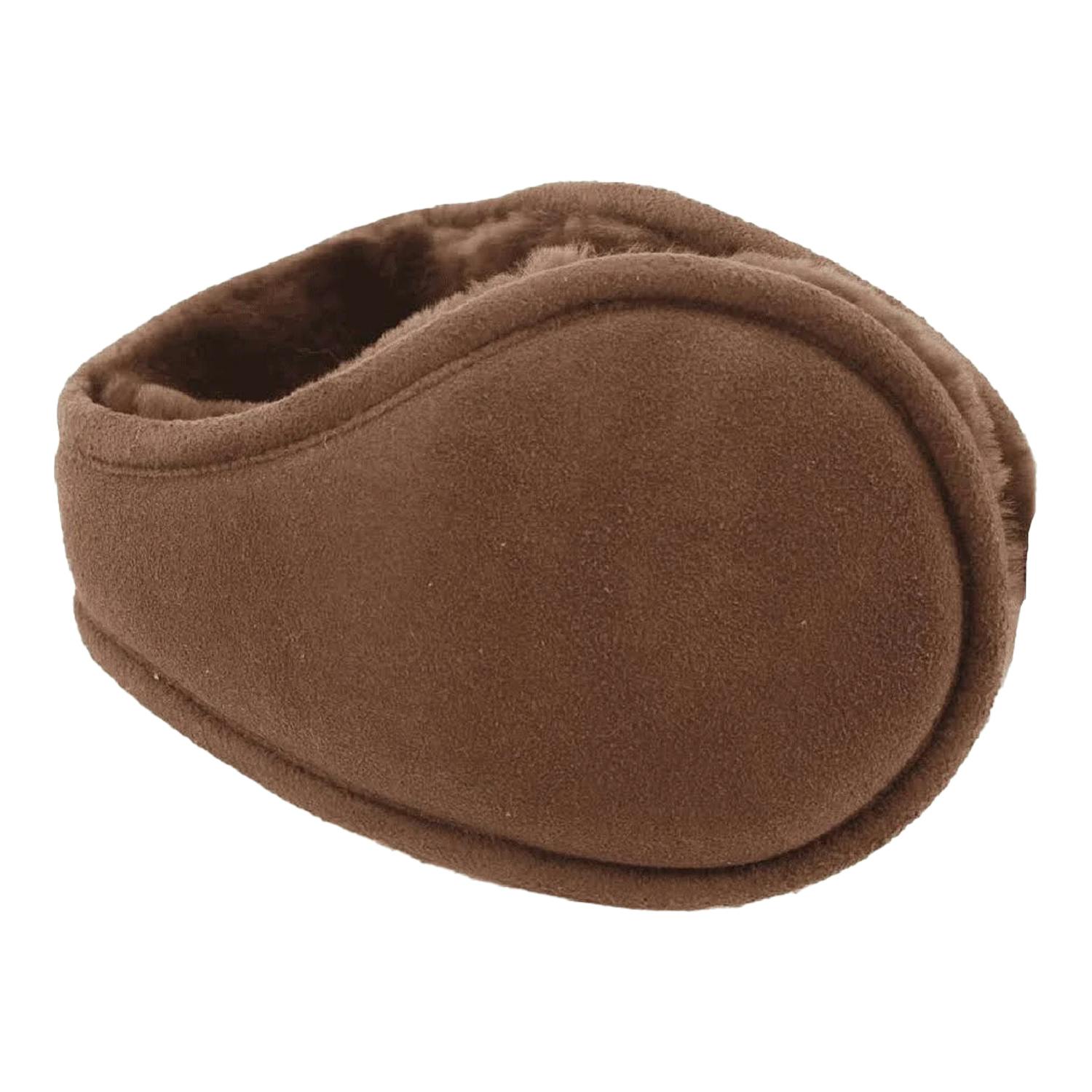 Eastern Counties Leather Unisex Brown Adult Royston Sheepskin Earmuffs - One Size