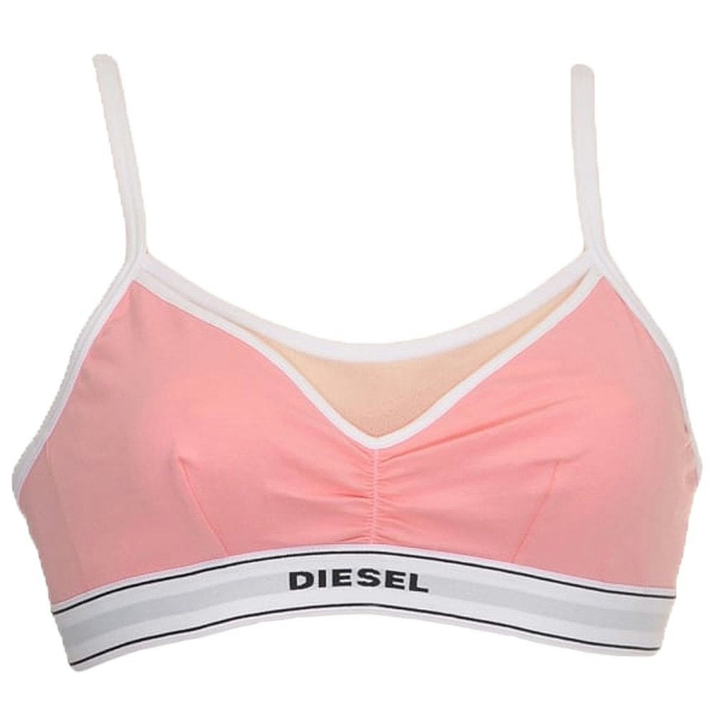 Diesel Pink Lavy Cotton Bralette, - S
