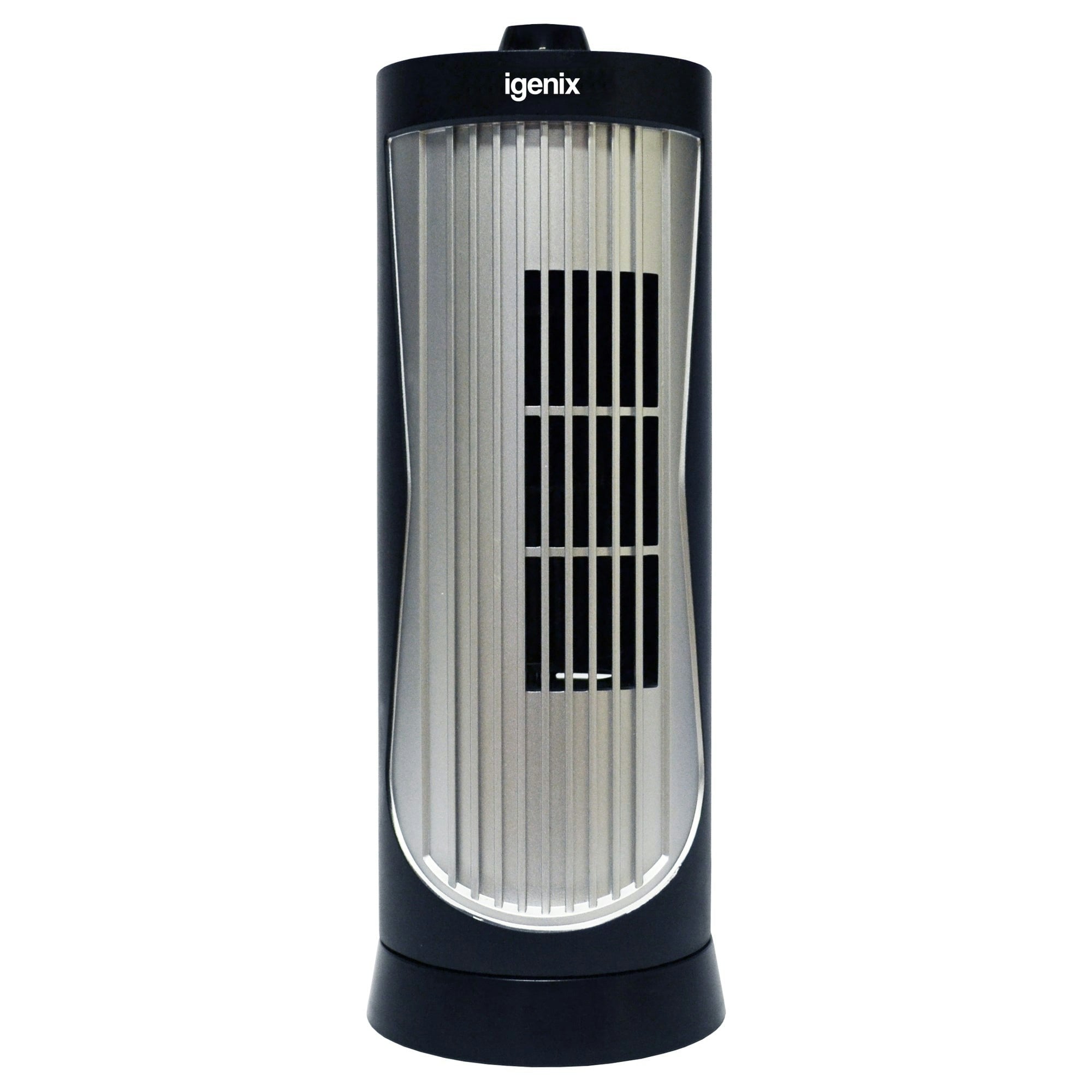 Igenix Black Mini Tower Fan, Oscillating, 12 Inch,