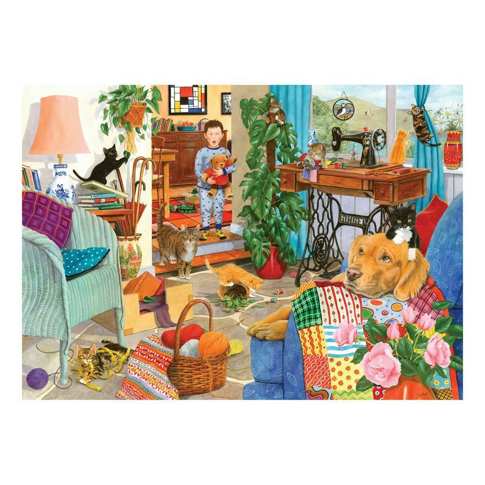 The House Of Puzzles Kitten Chaos 1000 Piece Jigsaw Puzzle
