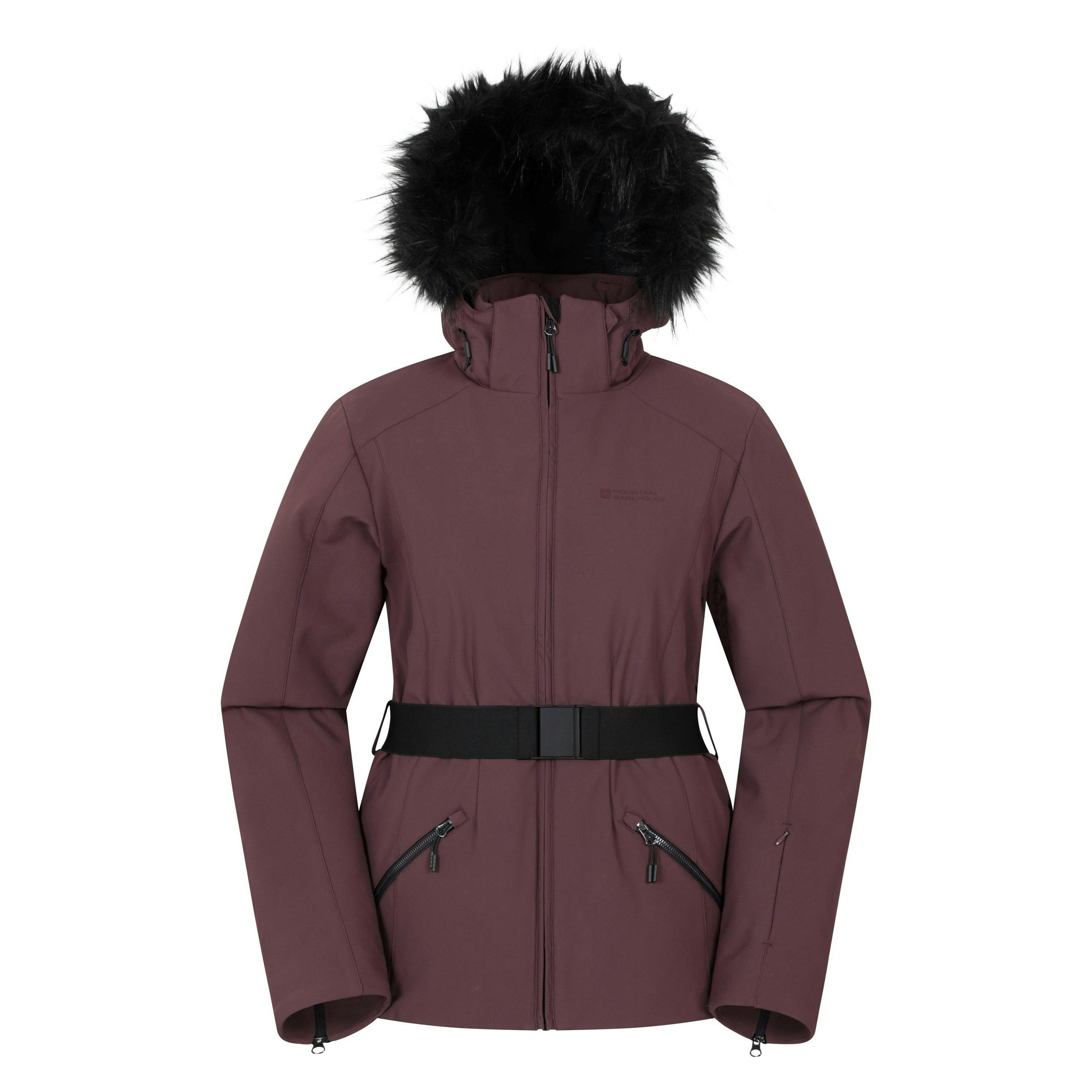 Mountain Warehouse Women's Dark/Purple Swiss Recco Ski Jacket - 22 Uk - 78% Polyamide/22% Elastane
