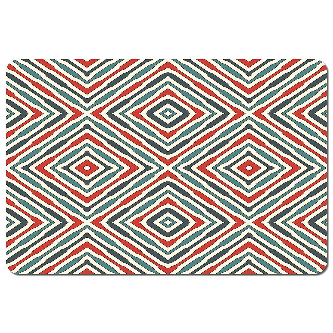 Benjamin Tate Design Repeated Squares And Rhombuses Ornamental Abstract Tribal Motif (Placemat) Size 6