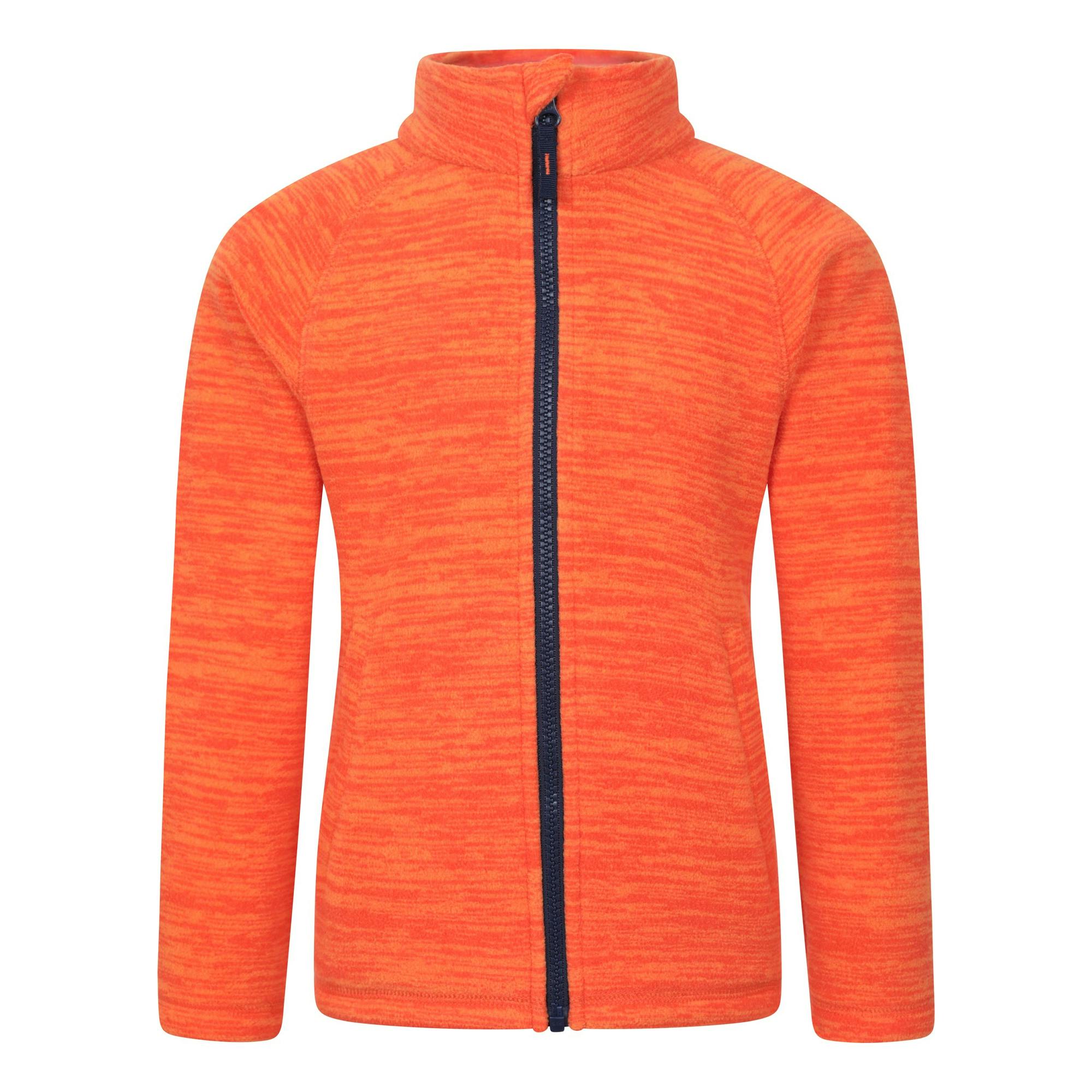 Mountain Warehouse Orange Childrens/Kids Snowdonia Fleece Jacket - 13 Years - 100% Polyester