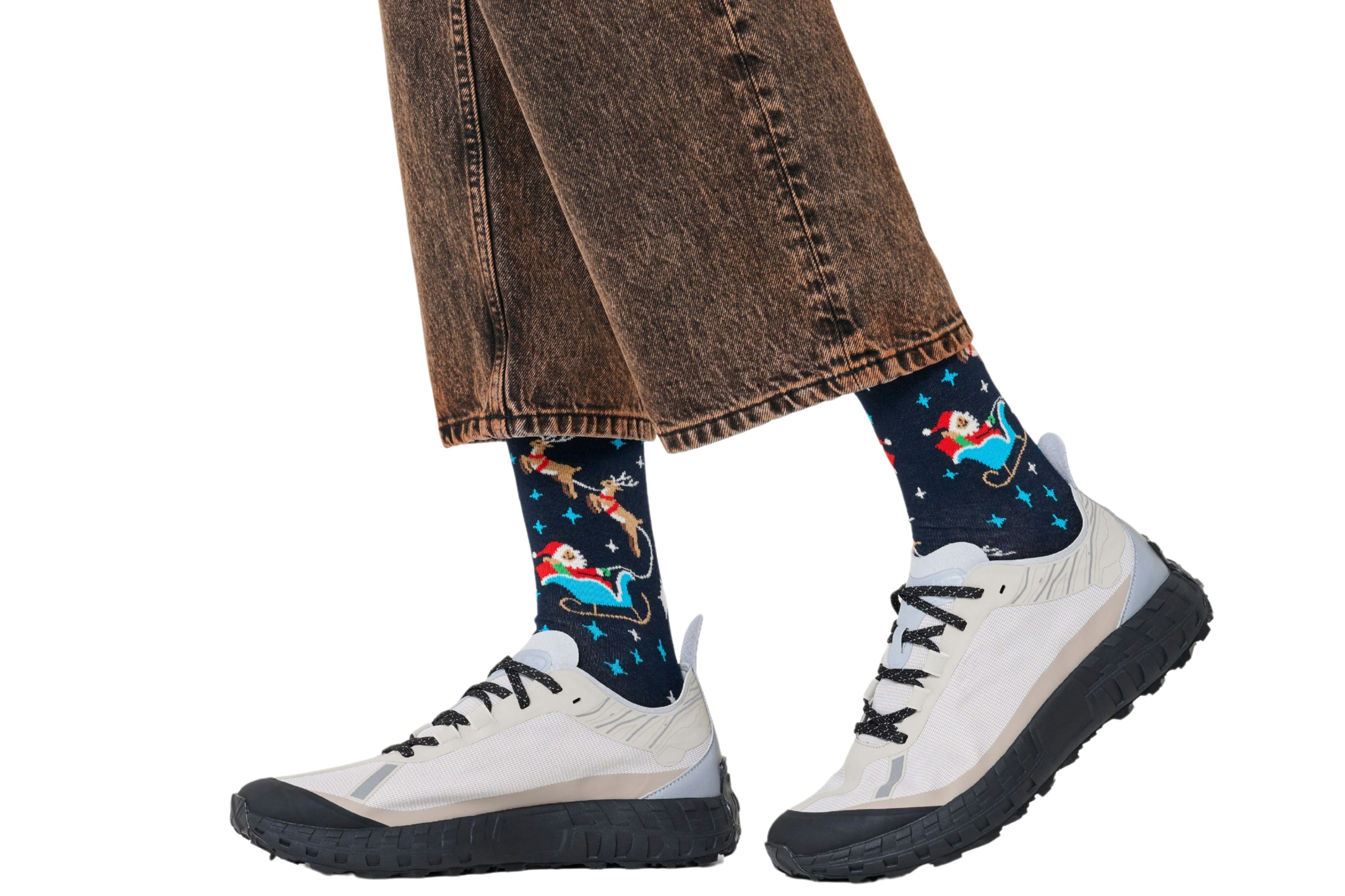 Happy Socks Sleigh Socks, Navy - Eur 41-46