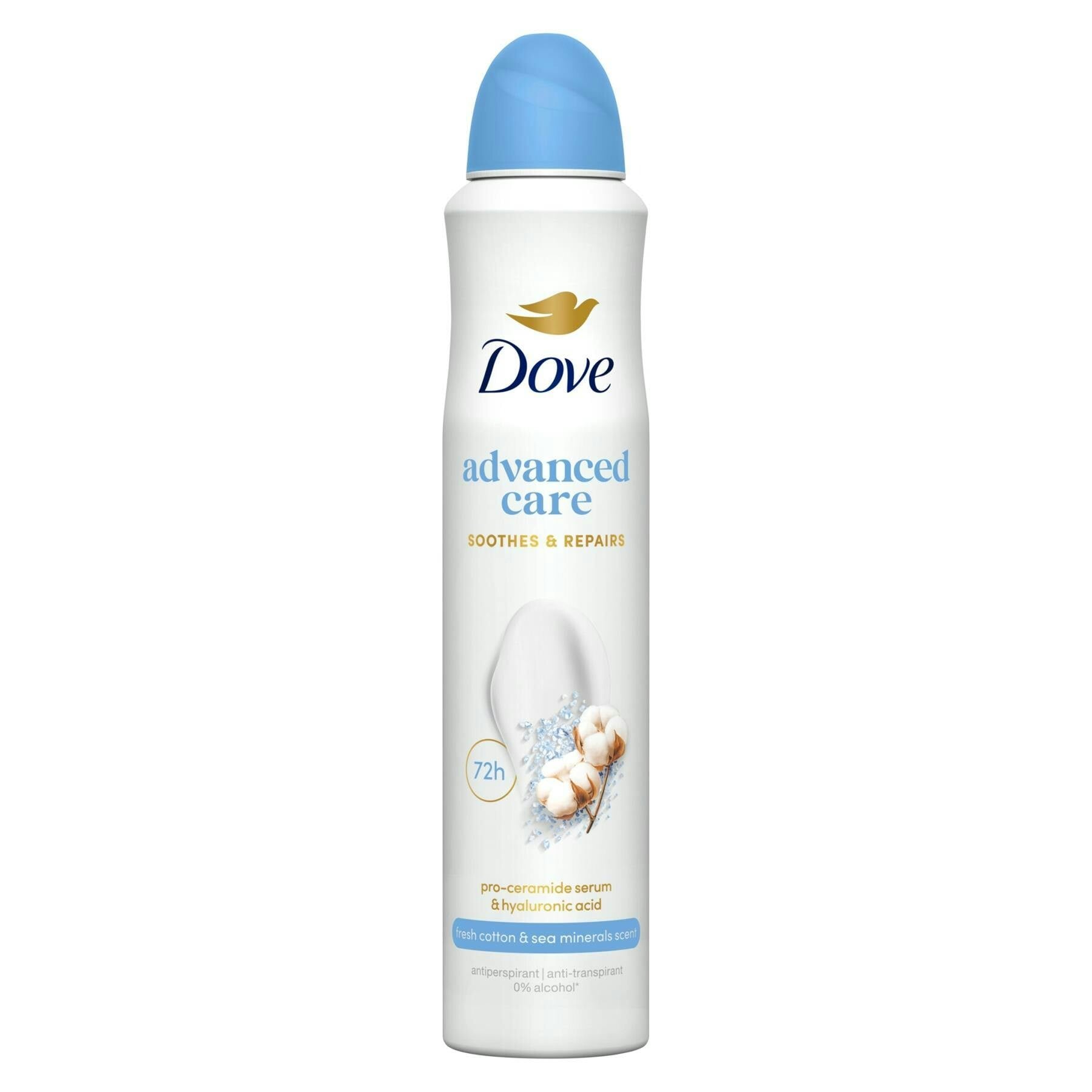 Dove Care Anti-Perspirant Deodorant Cotton & Sea Minerals 200ml - 1,3,6,12 Pack - Image 7