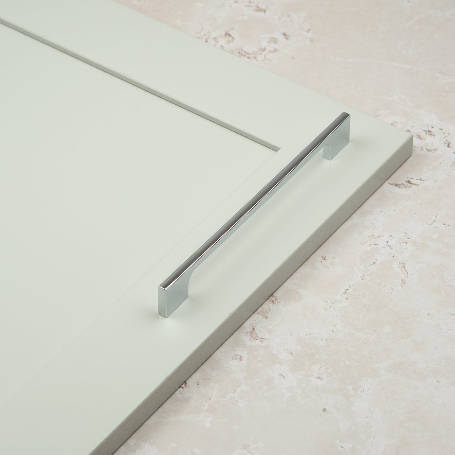 192mm Polished Chrome Slim Pull Handle for Kitchen Cabinets | Bedroom | Bathroom | Furniture | Cupboards - Image 6