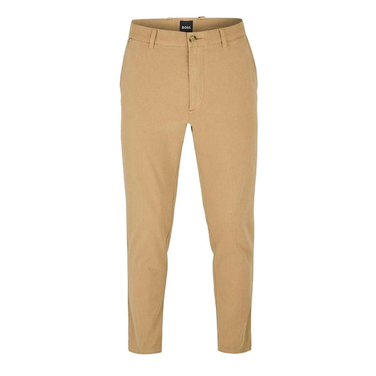 Hugo Boss Men's Beige Kaiton Slim Chinos - Medium - 34R - Medium - 98% Cotton/2% Elastane