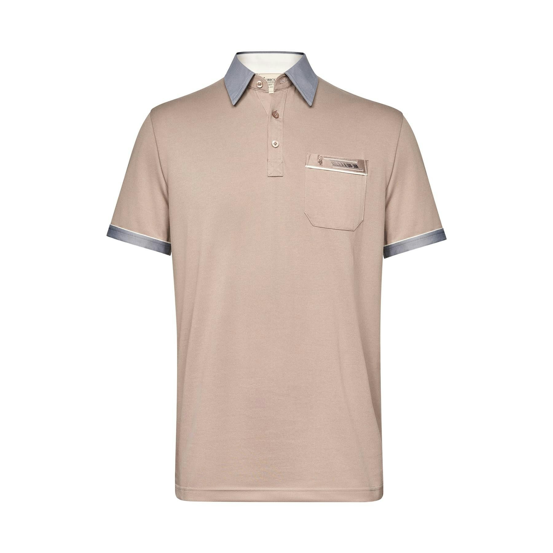 Gabicci Men's G00x62 Polo Shirt Classic - Stone - S