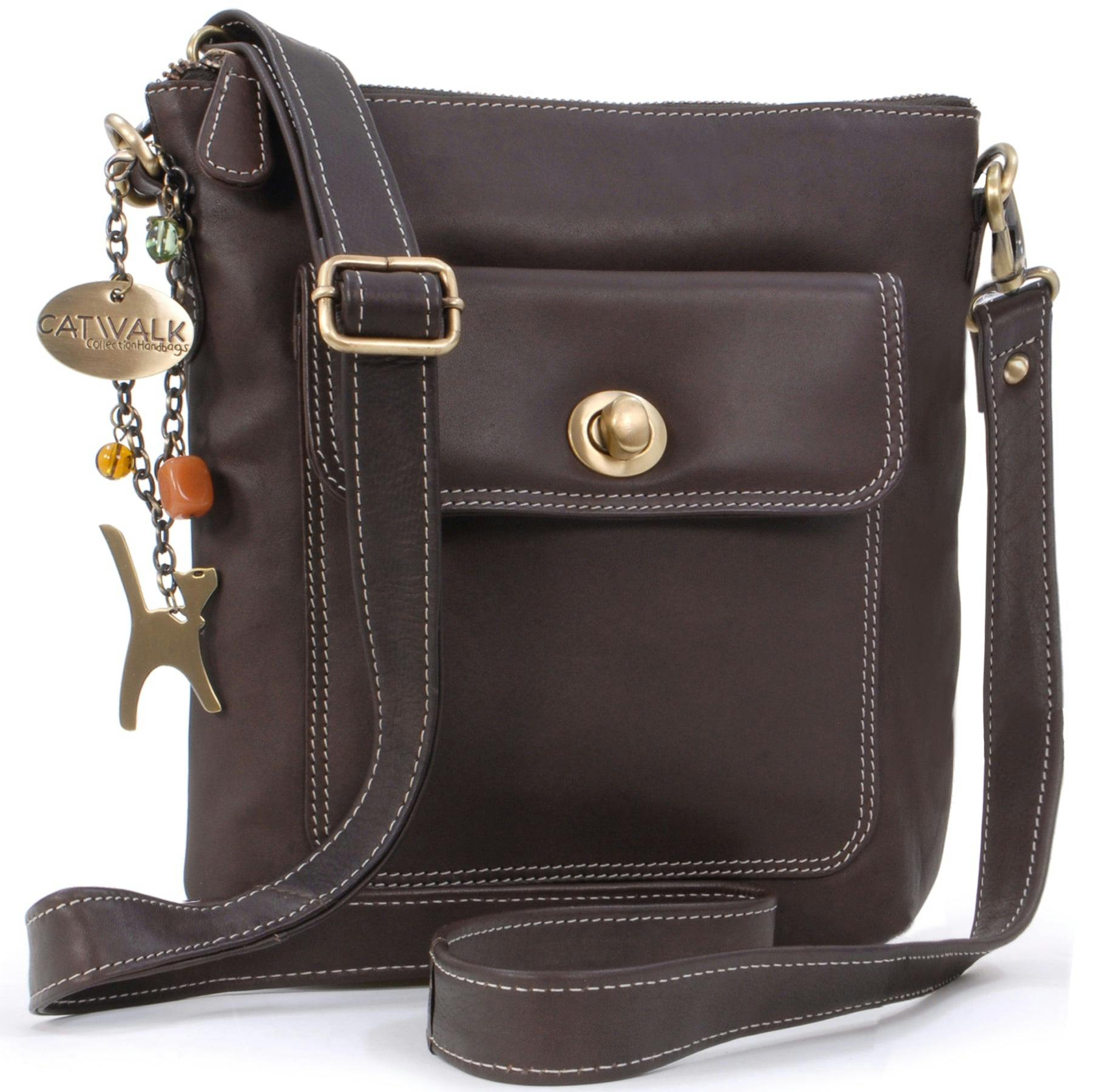 Catwalk Collection Handbags Brown Laura - Crossbody Bag