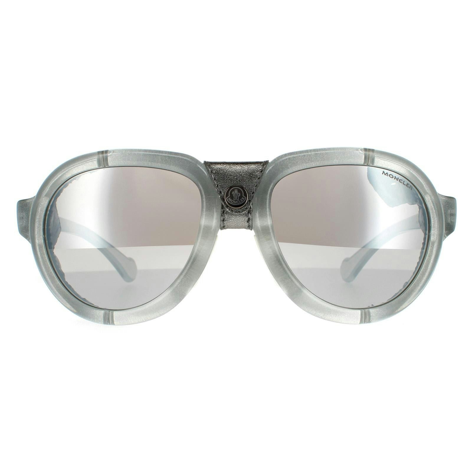 Moncler Men's Grey Sunglasses Ml0090 20C Smoke Mirror For