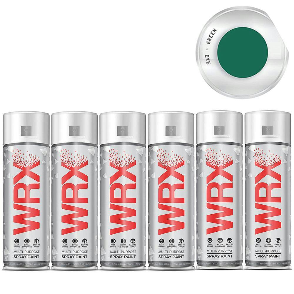 Rackhams Green 3X Wrx Flat Spray Paint Acrylic 400Ml - Image 7