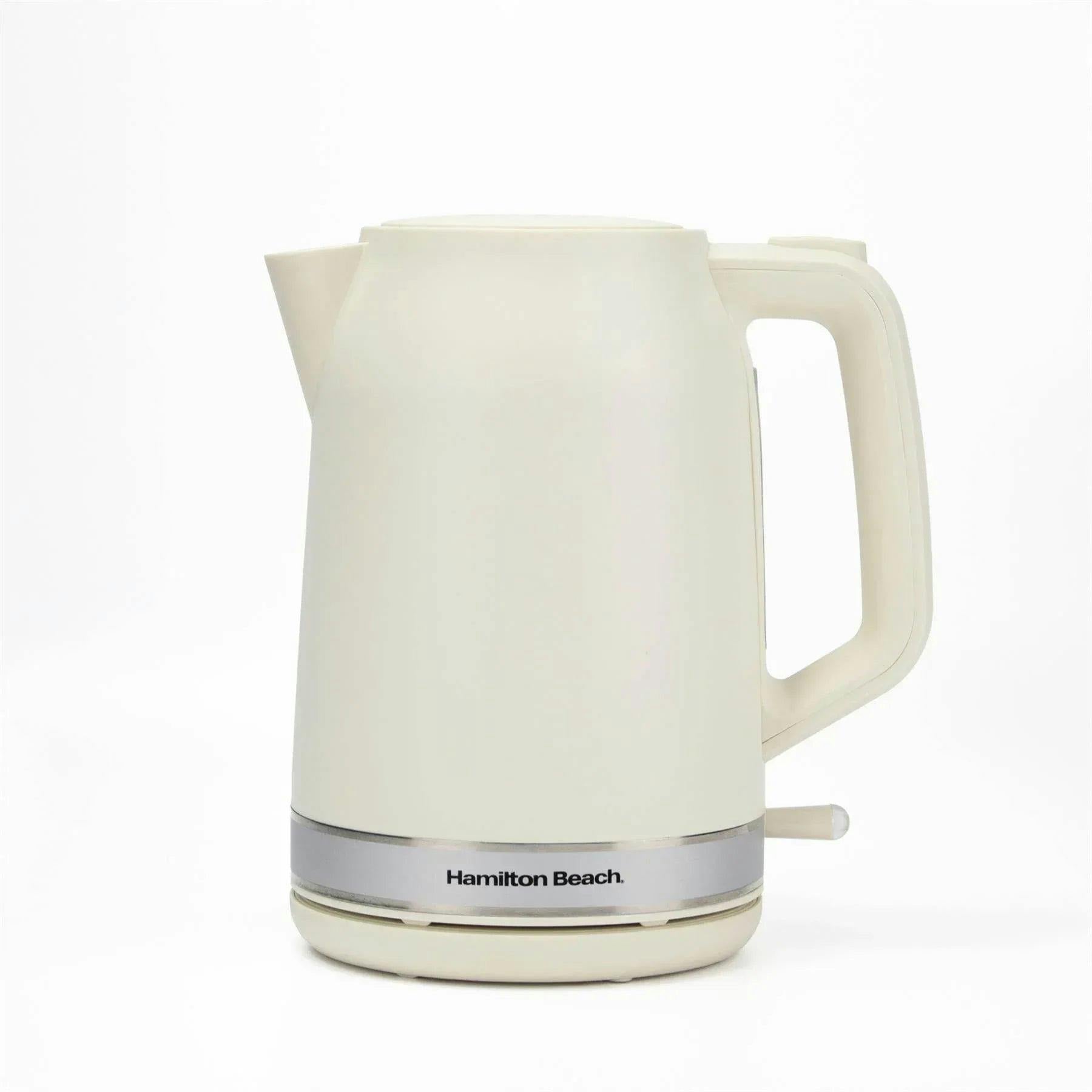 Hamilton-Beach Hamilton Beach Ella 1.7L Matte Cream Kettle - Image 4