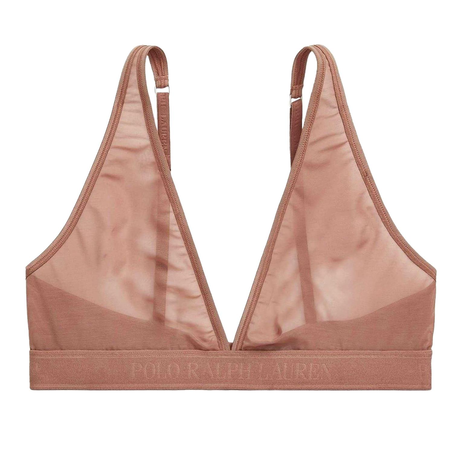 Ralph Lauren Women's Triangle Bra - Terracotta - 8 Uk - Terracotta - 72% Polyamide/28% Elastane