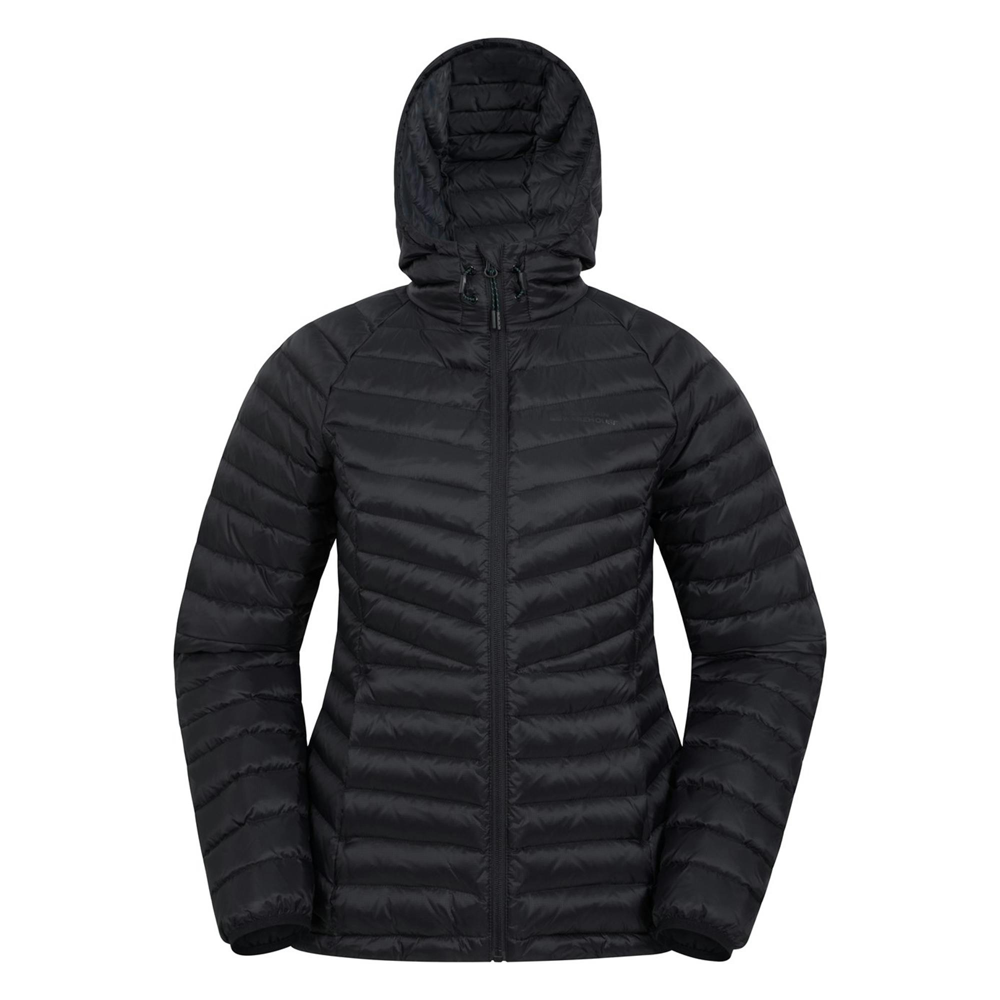 Mountain Warehouse Women's Black Skyline Extreme Hydrophobic Down Jacket - 6 Uk - 100% Polyester
