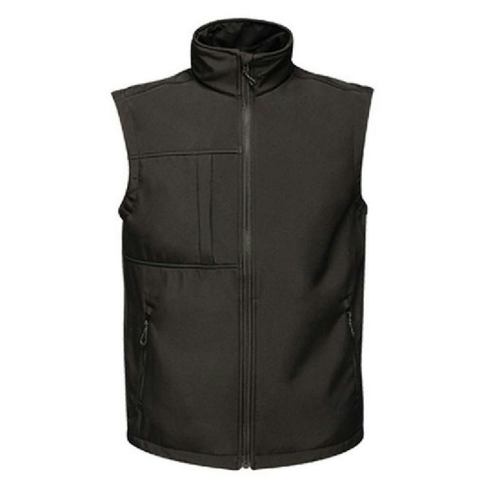 Regatta Men's Black Octagon Ii Printable Soft Shell Bodywarmer - / - L - / - 96% Polyester/4% Elastane