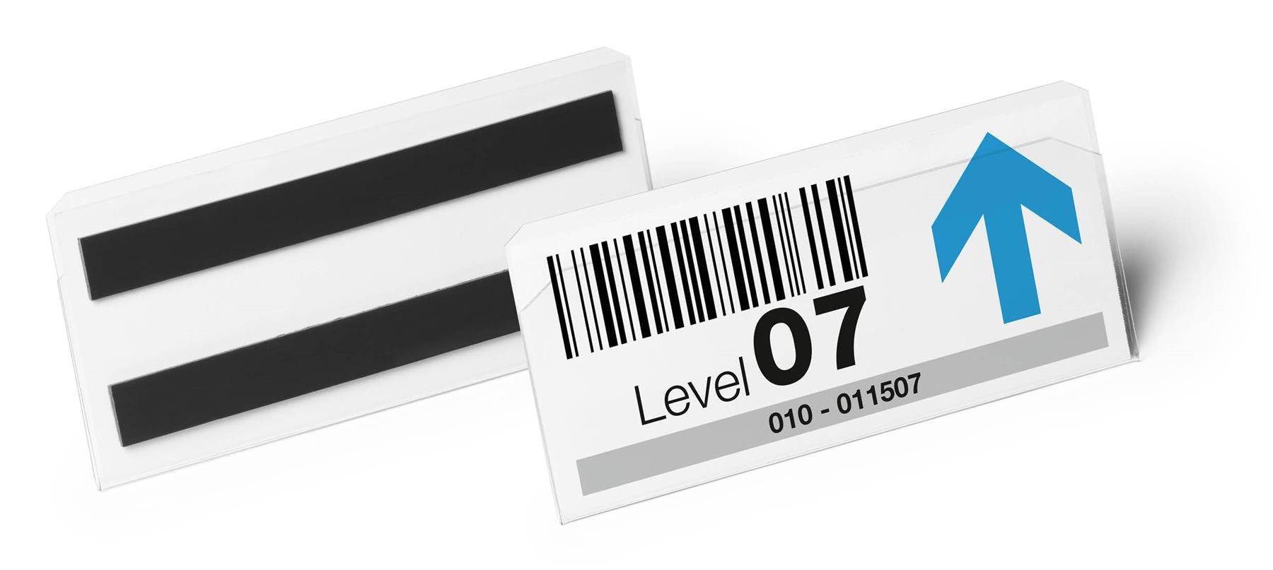 Rackhams Magnetic Ticket Label Holder Document Pocket | 10 Pack | 150 X 67Mm