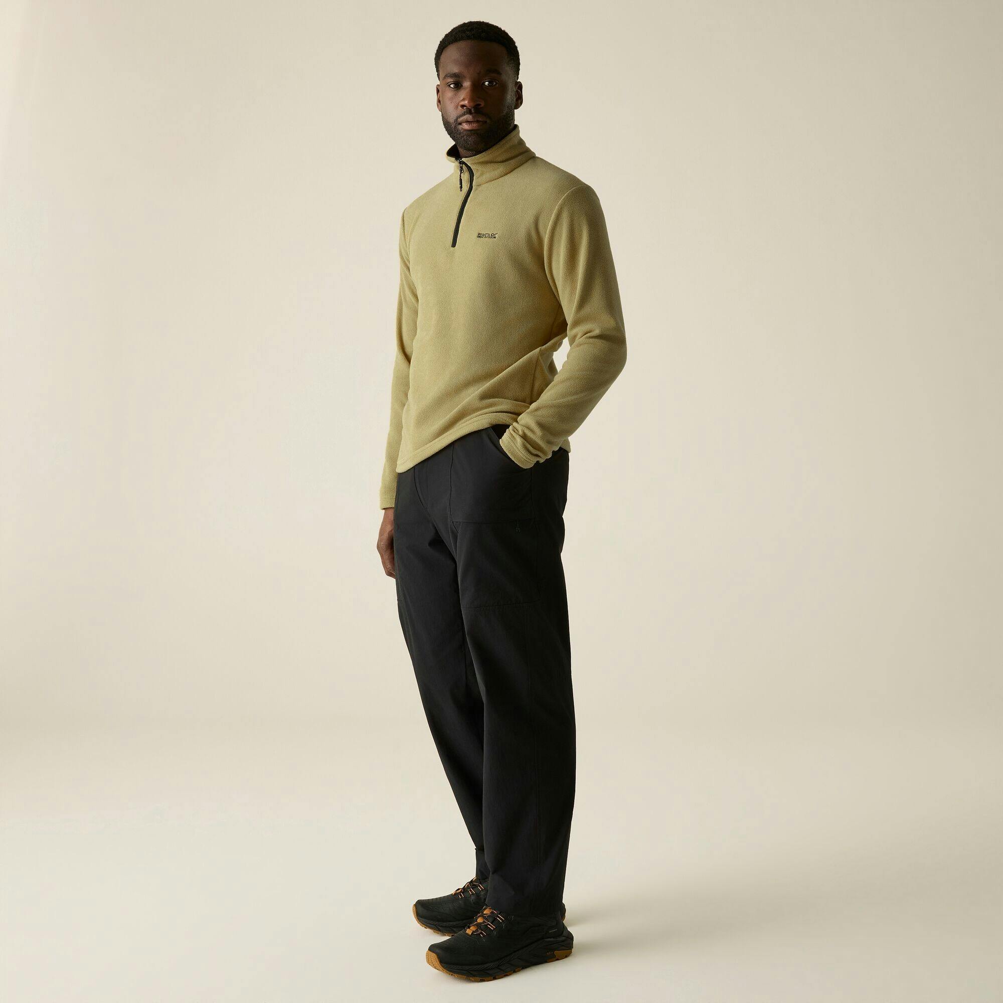 Regatta (L, Desert Beige) Great Outdoors Mens Thompson Half Zip Fleece Top - Image 2