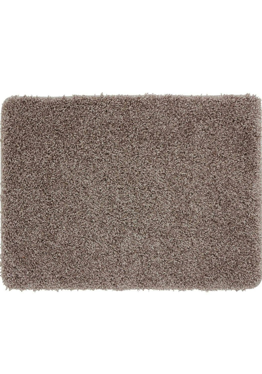 Rackhams Brown Buddy Shaggy Washable Bathmat - 60X80 Cm