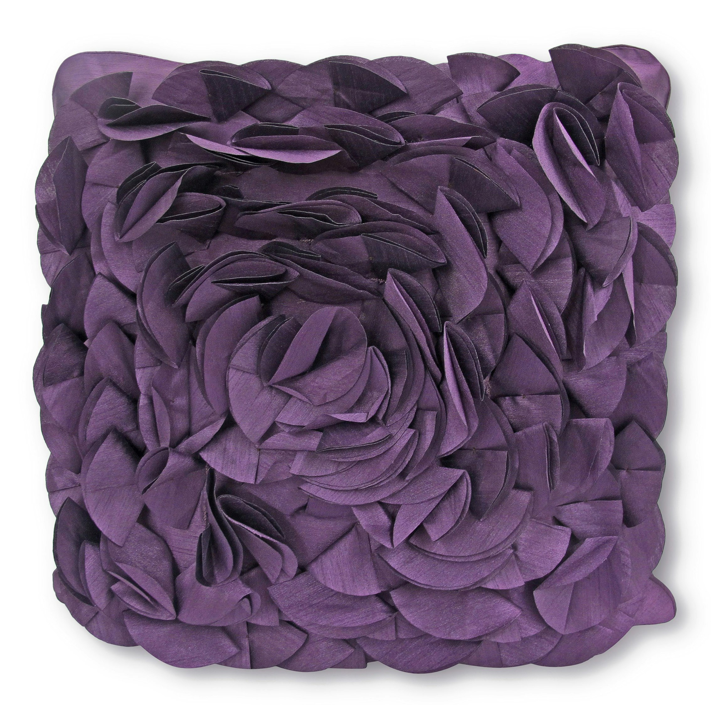 Intimates Purple 3D Petal Cushion - 43Cm X 43Cm