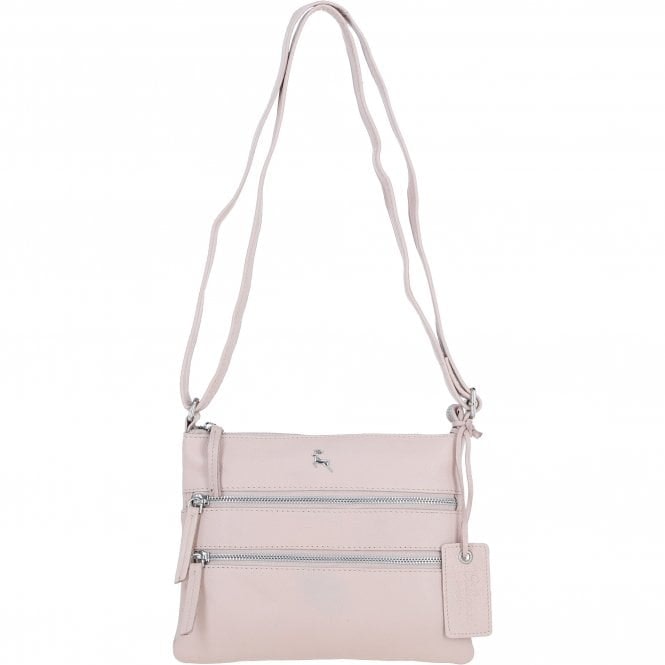 Ashwood Women's Real Leather Crossbody Bag: Ayr - Blush - Leather