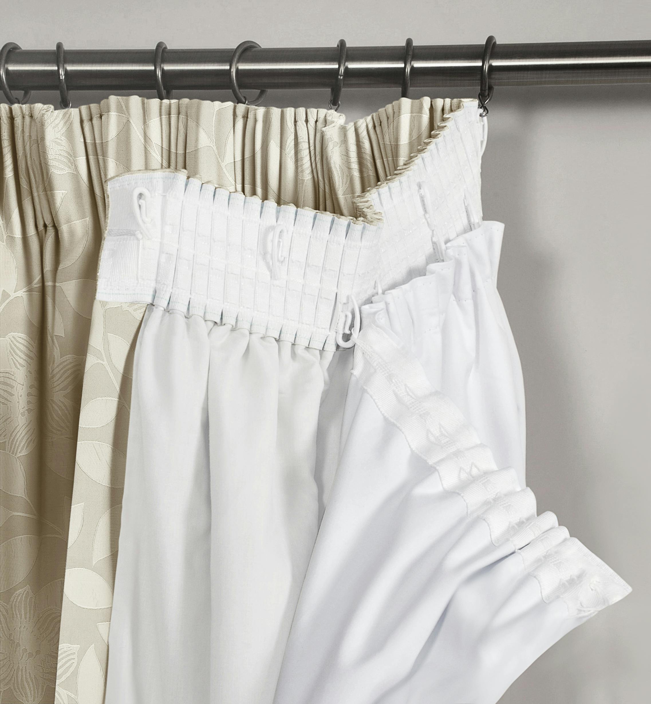 Velosso White/Light Elegant Blackout Curtains With Modern Header Tape - Thermal, -Blocking Bedroom Drapes - 168Cm X 178Cm