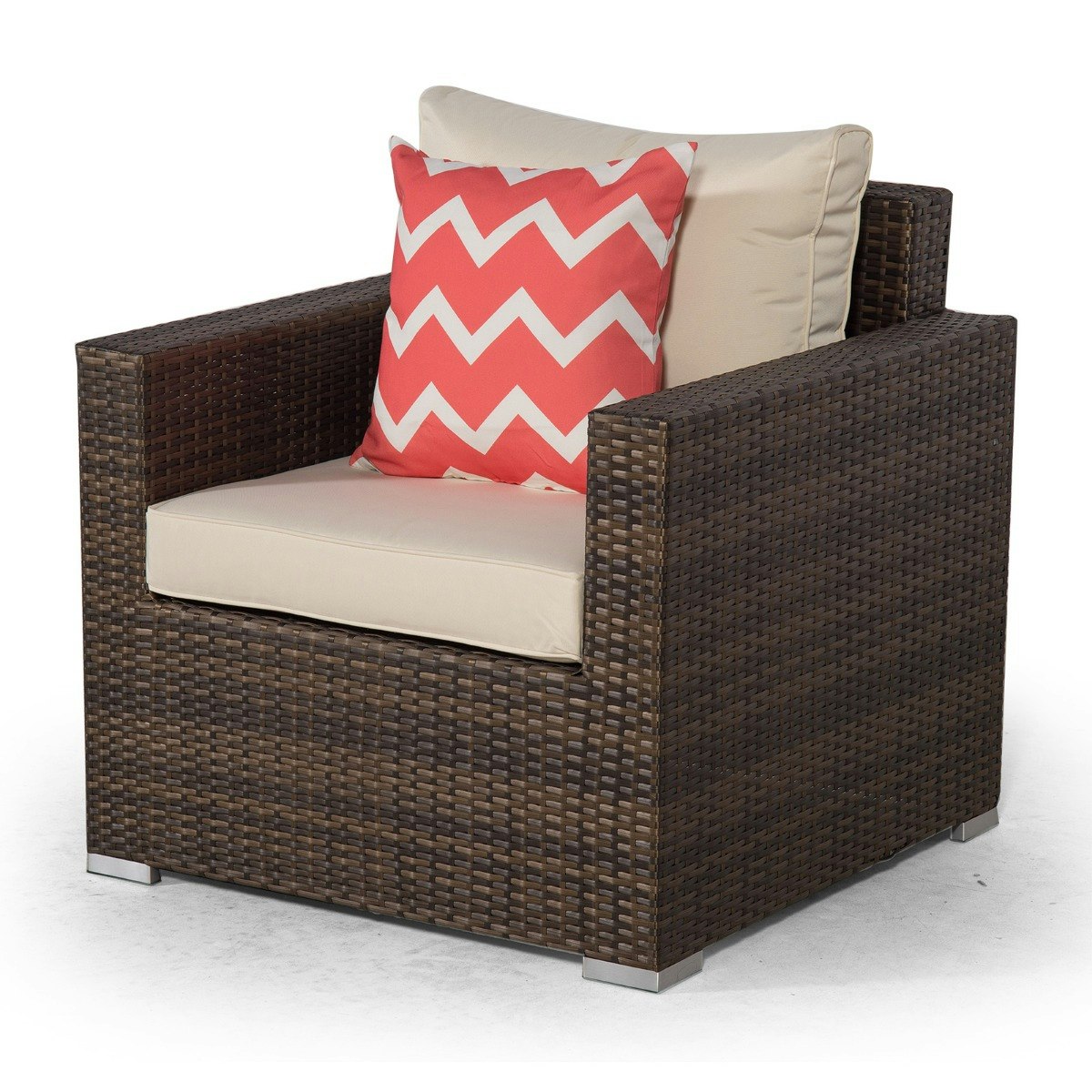 Giardino Brown Sydney Rattan Armchair - 1