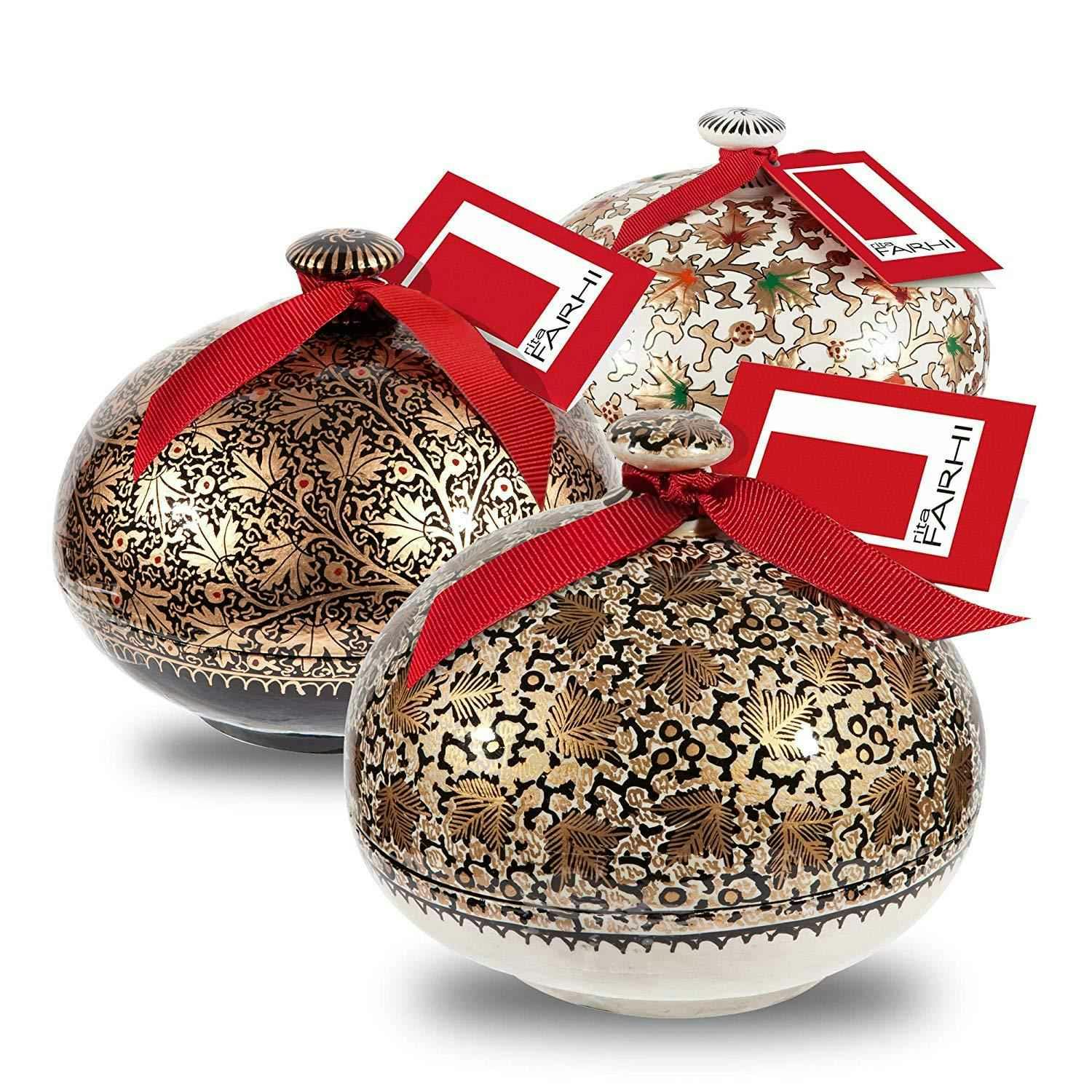 Rita Farhi Gold Handmade Bonbonnière Filled With Assorted Chocolate Coated Raisins, Palm Oil Free, 130G