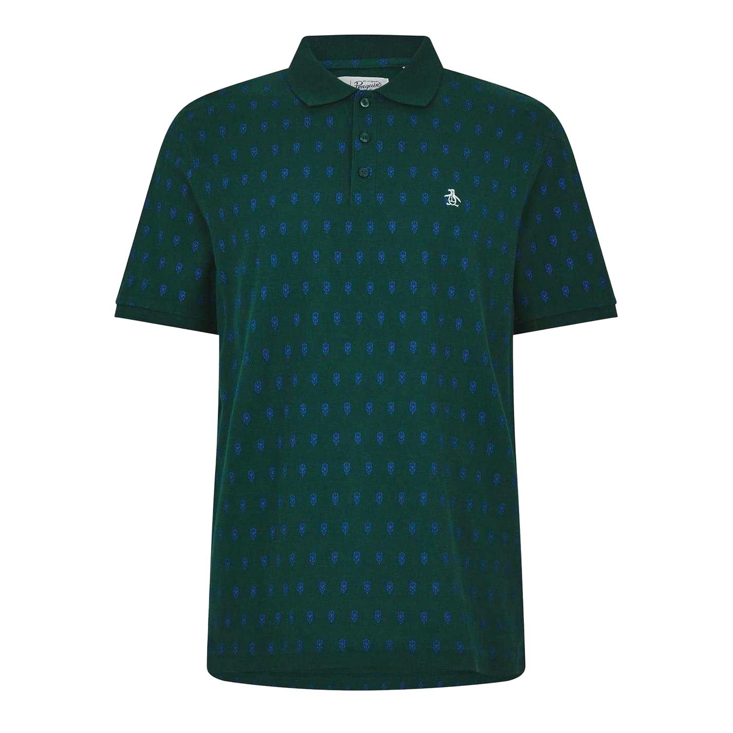 Original Penguin Men's Minimal Regular Polo Shirt - June Bug - L - June Bug - 100% Mixed