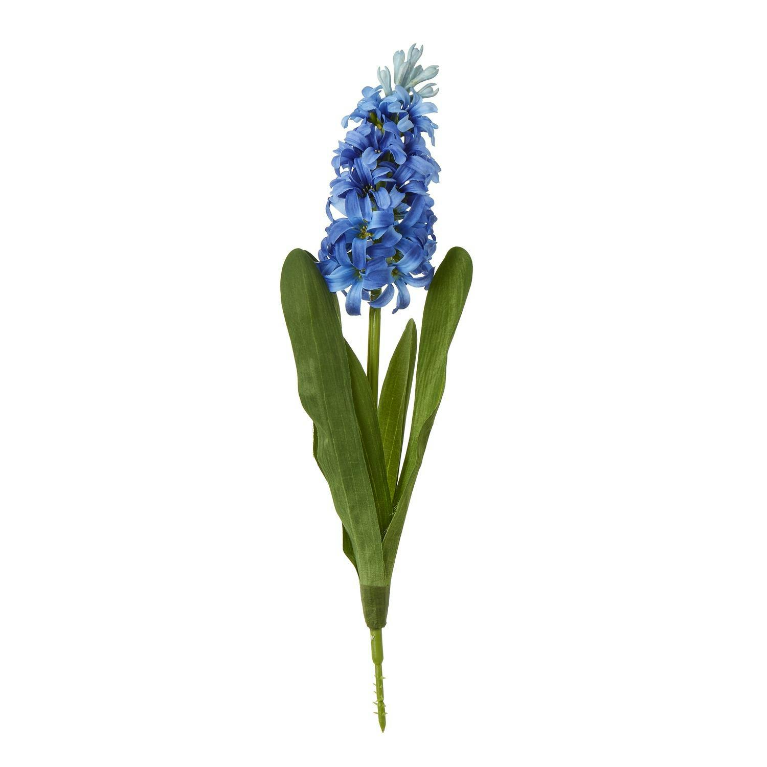 Hill Interiors Blue Hyacinth Stem Artificial Plant - One Size - 100% Mixed
