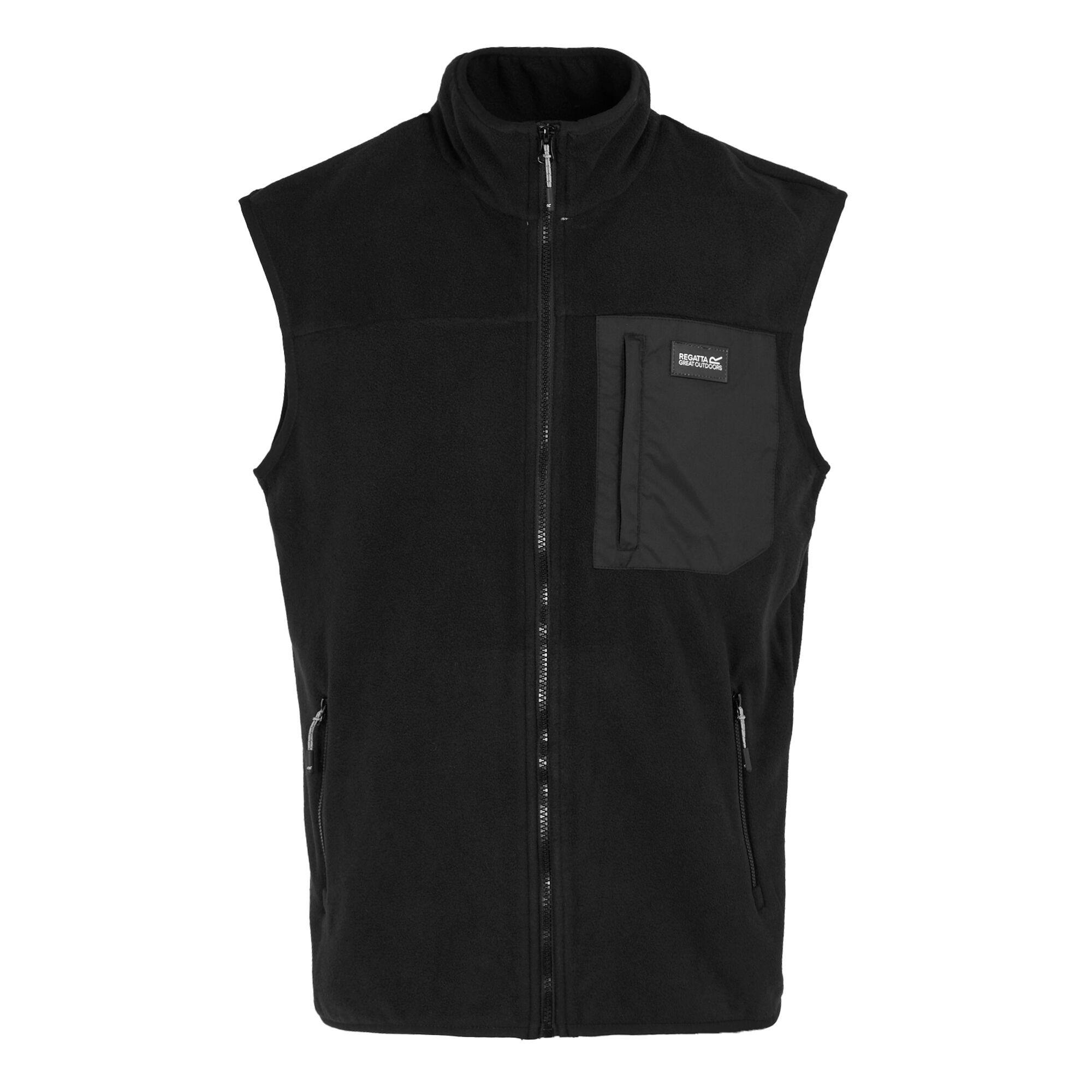 Regatta Men's Black Frankie Fleece Gilet - Xxl - 100% Polyester