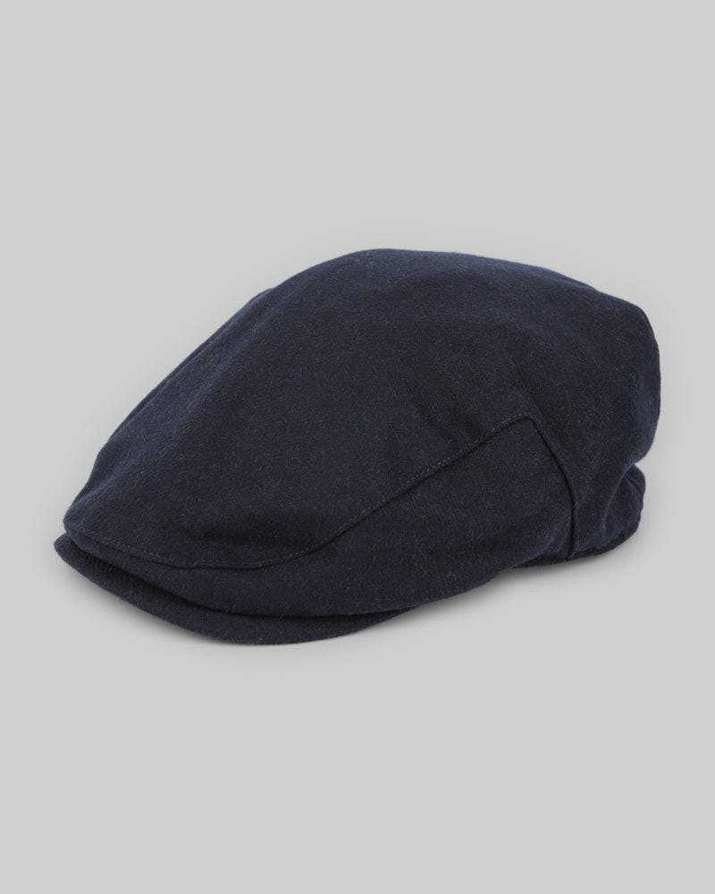 Steel & Jelly Navy Flat Cap - Navy - One Size