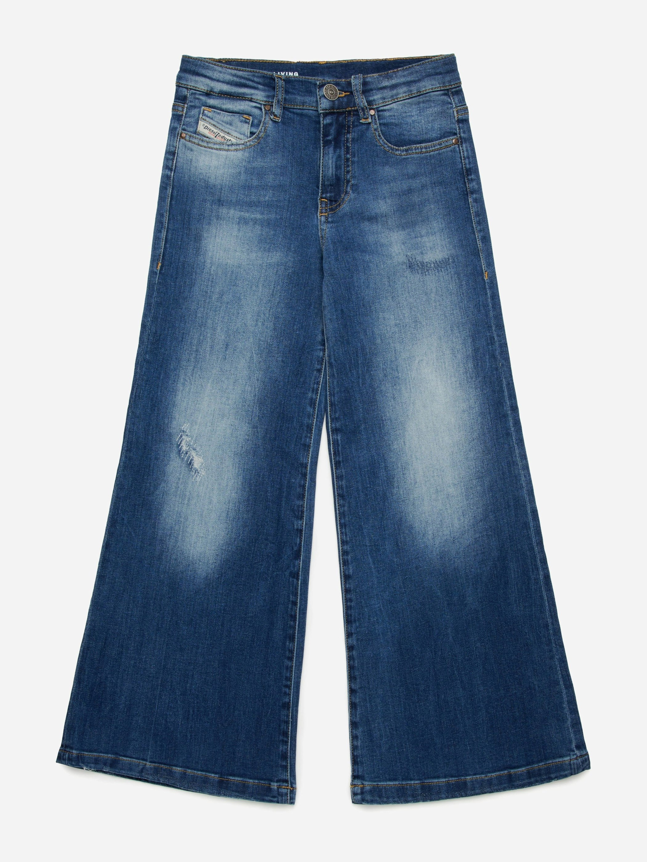 Diesel Girls Blue 1978 Flared Jeans In - 4 Yrs