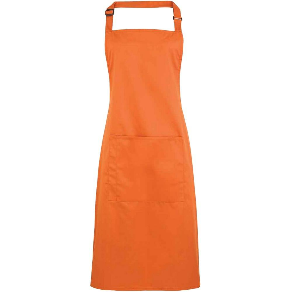 (One Size, Terracotta) Premier Unisex Adult Colours Pocket Full Apron - Image 3